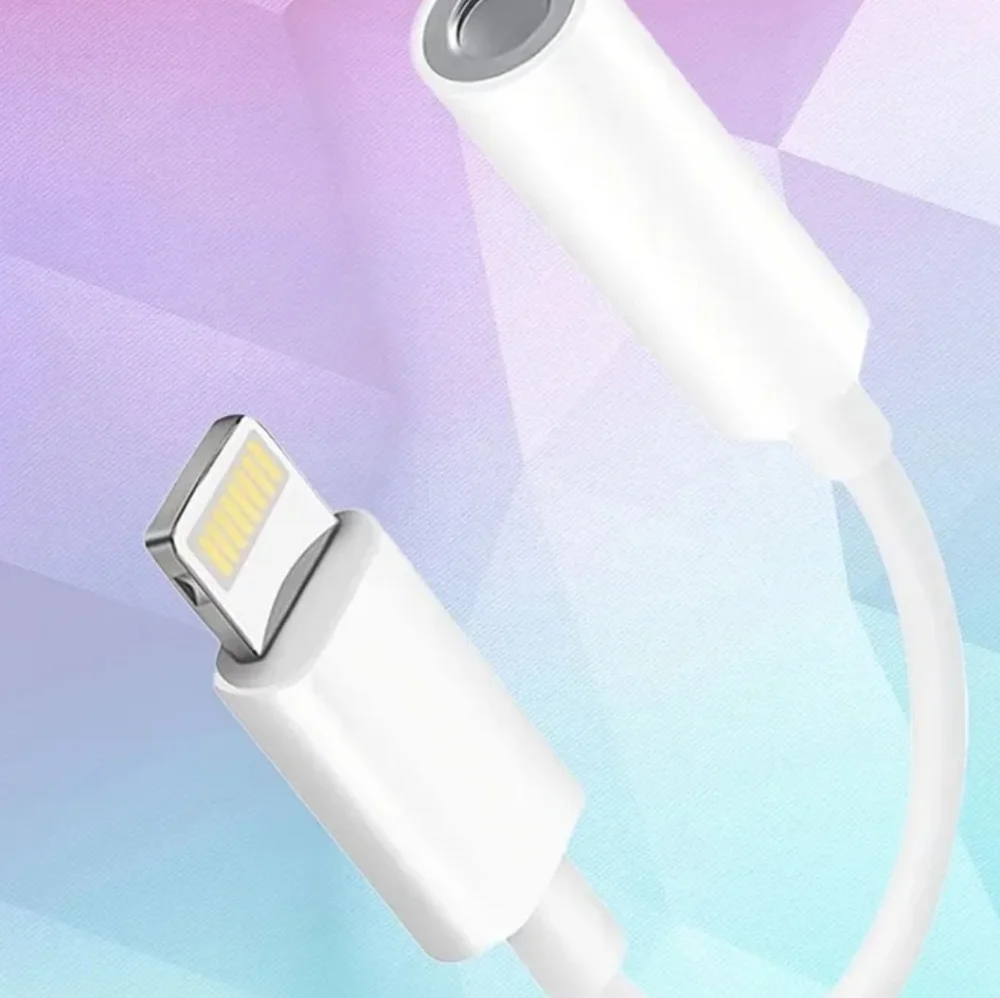 Apple Lightning to 3.5 mm Headphone Jack Adapter.